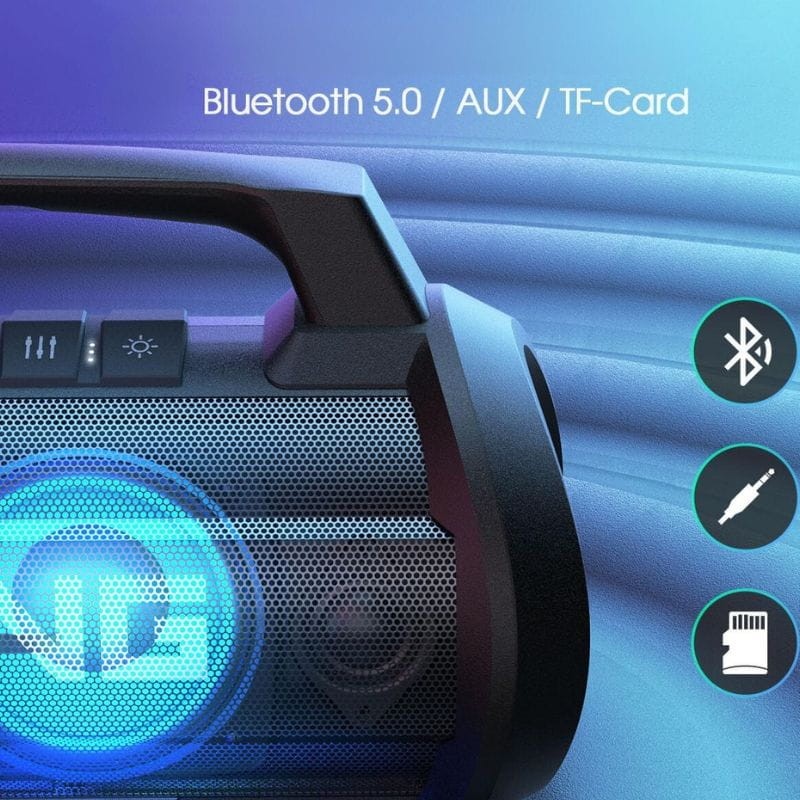 W-KING D10 70W preto - Coluna Bluetooth