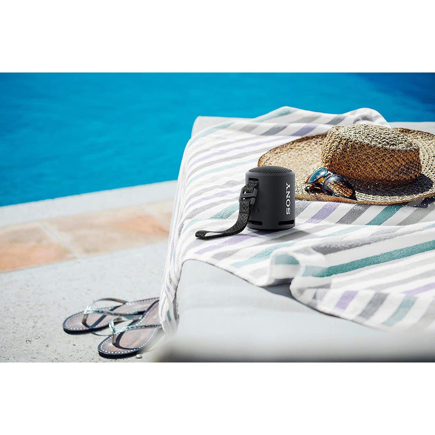 Sony SRS-XB13 Coluna Bluetooth com pacto, durável e potente com extra BASS (impermeável, sem fios, autonomia de 16h)