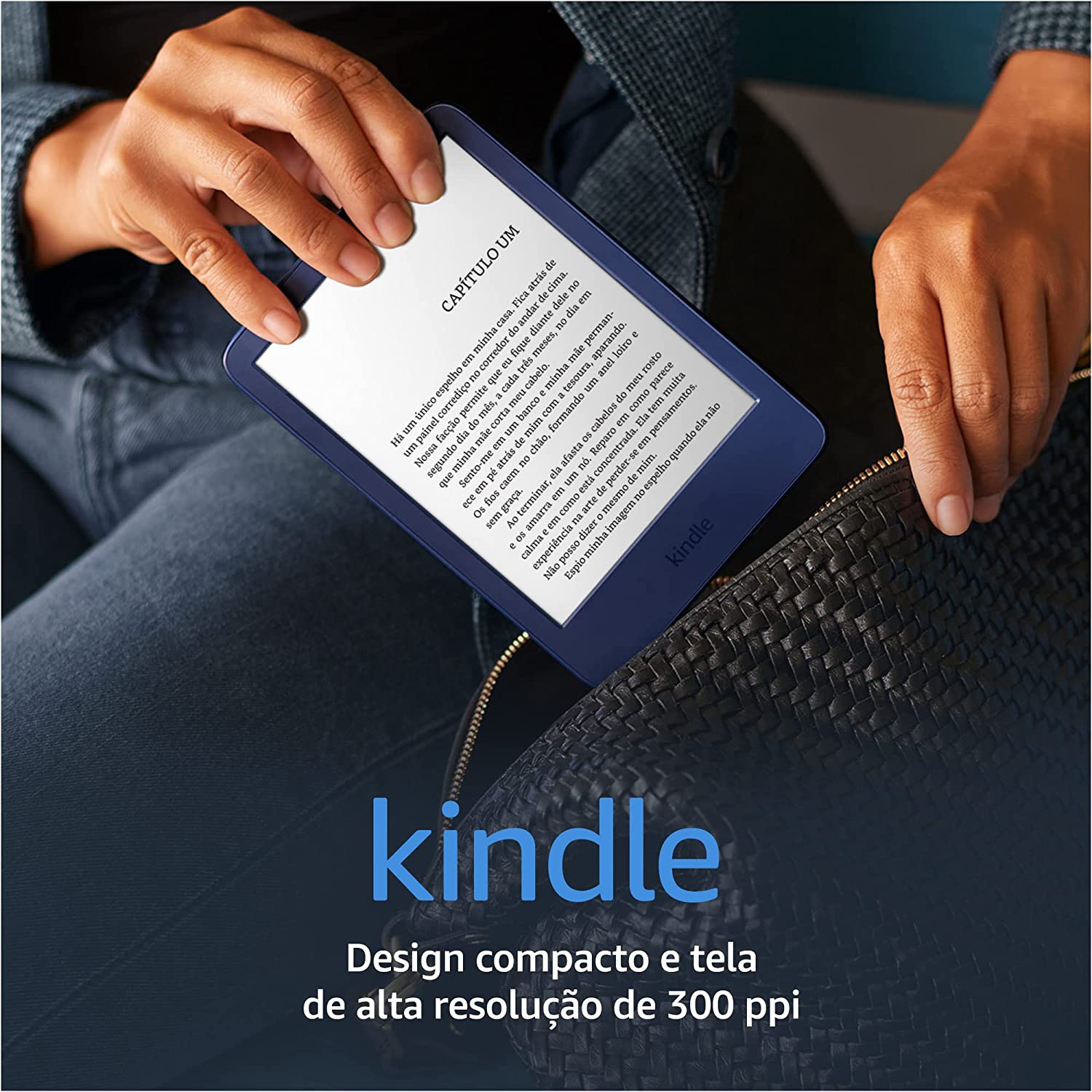 Novo Kindle 2022– Ecrã de alta resolução de 300 ppi de 6” e 16GB | Sem anúncios | Azul
