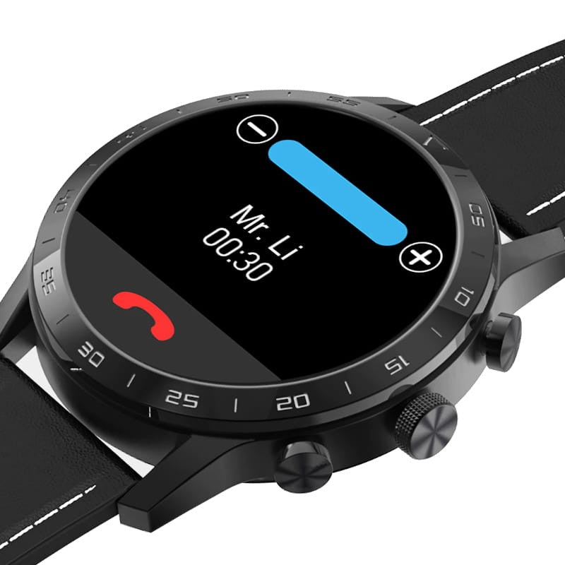 IWO KK70 Pulseira de Couro - Smartwatch - Relógio inteligente
