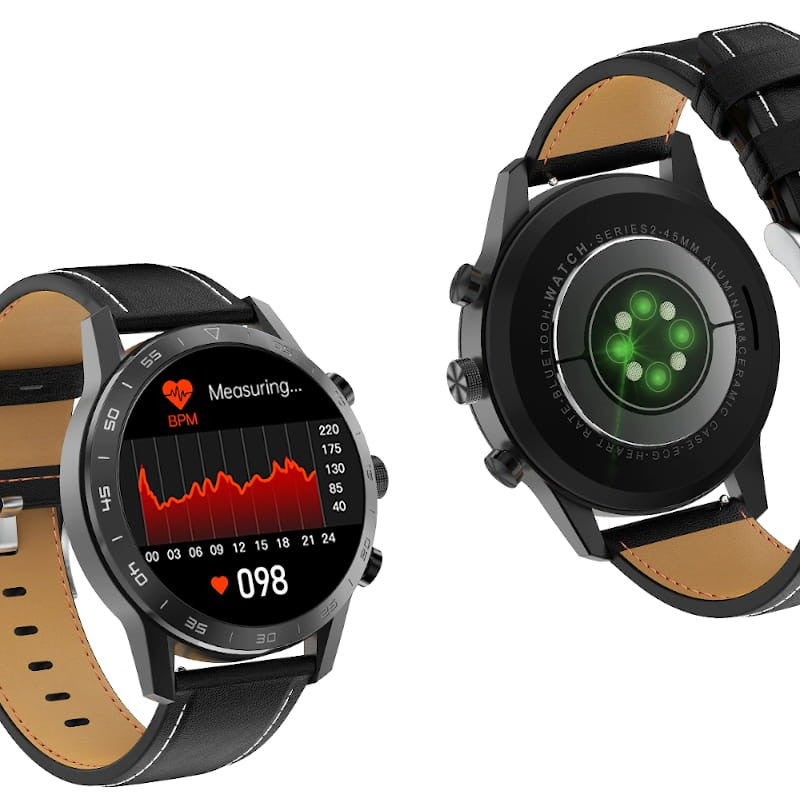 IWO KK70 Pulseira de Couro - Smartwatch - Relógio inteligente