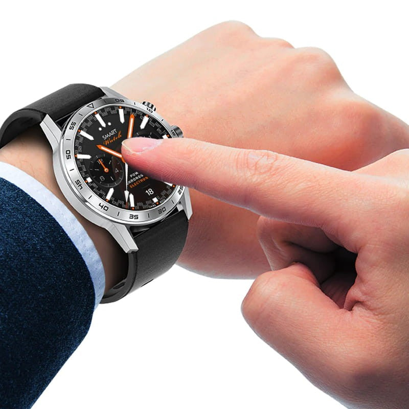IWO KK70 Pulseira de Couro - Smartwatch - Relógio inteligente