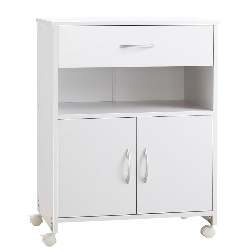 Vinsetto Armário para Impressora com Rodas e Gaveta 60x39x80cm Branco