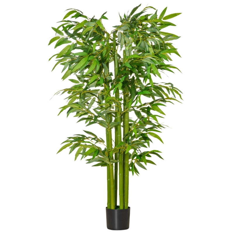 HOMCOM Planta Artificial 160 cm Bambu Artificial com 975 Folhas