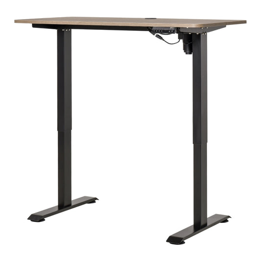 Vinsetto Secretária elétrica de pé Mesa ajustável em altura para escritório com 4 teclas de memória automática inteligente 120x60x72-116 cm moldura Preto