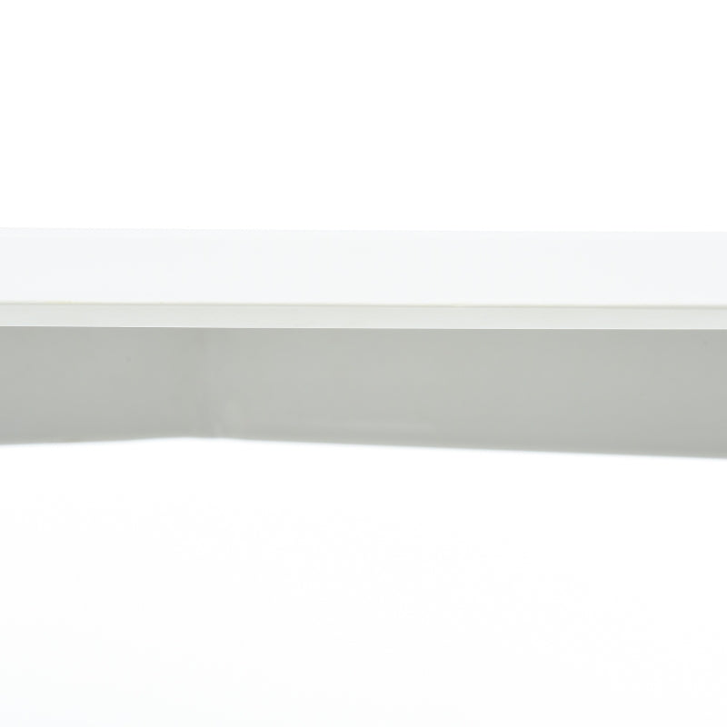 HOMCOM Mesa de jantar estilo nórdico com pernas de madeira 120x60x75 cm branco