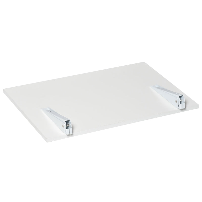 HOMCOM Mesa Dobrável de Parede Mesa Auxiliar Suspensa para Cozinha Sala de Jantar 60x40x20cm Branco