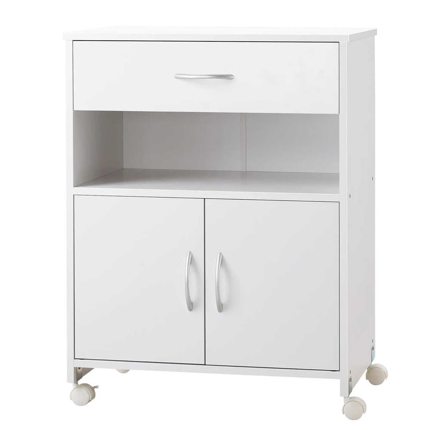 Vinsetto Armário para Impressora com Rodas e Gaveta 60x39x80cm Branco