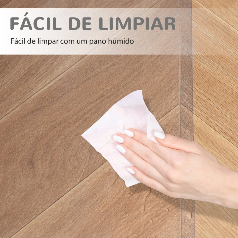 HOMCOM Tapete Protetor Retangular para Cadeira de Escritório 90x120 cm Protetor de Chão de PVC Transparente