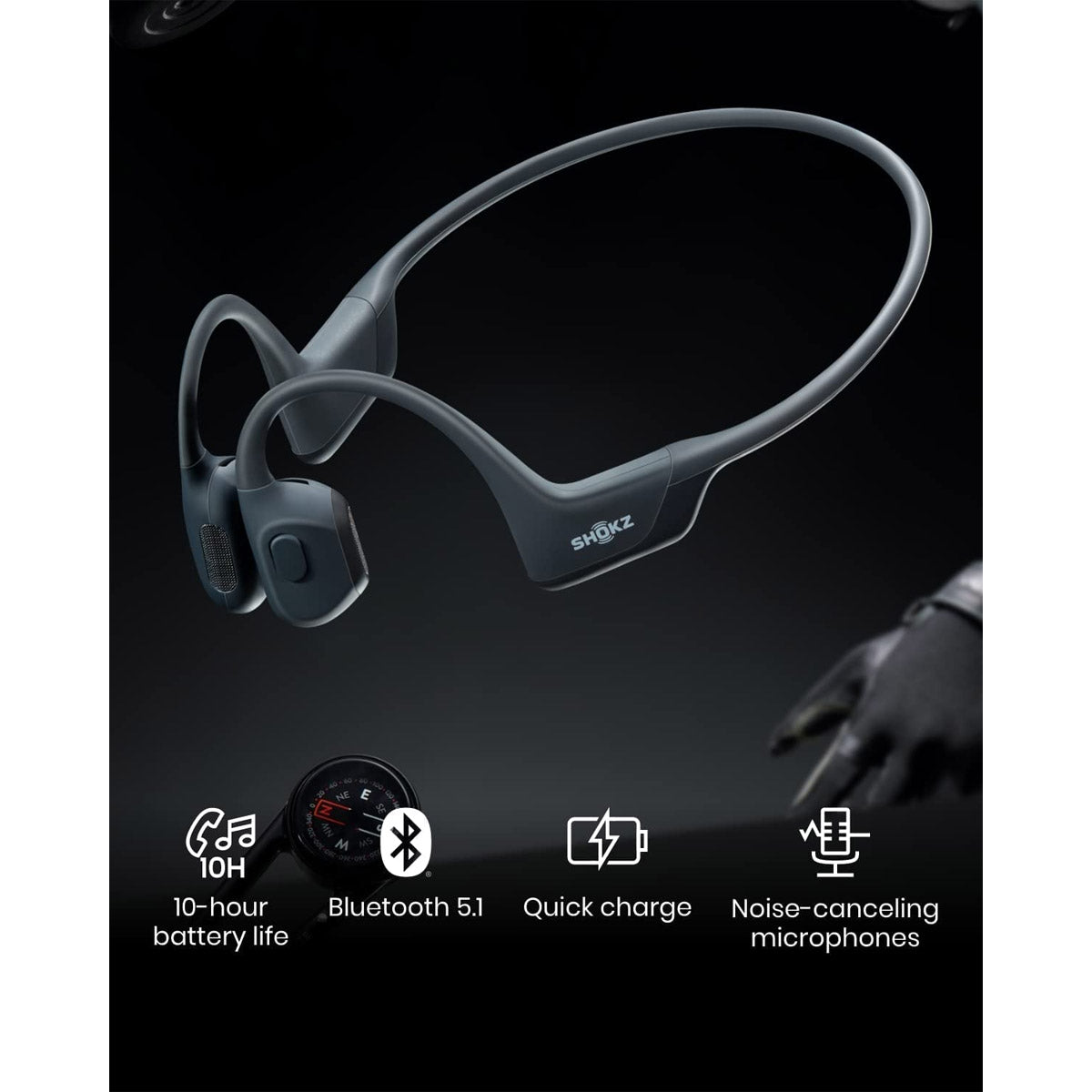 Auriculares Desportivos Shokz OpenRun Pro Bluetooth