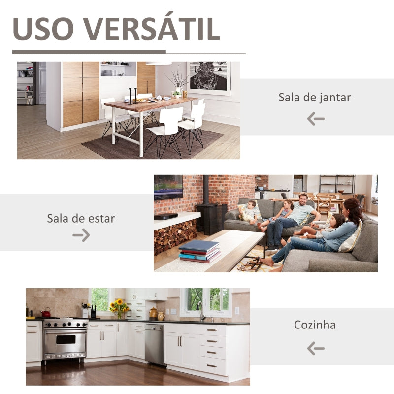 HOMCOM Armário de Cozinha Armário Auxiliar para Microondas com 2 Armários e Gaveta 68.6x40x164 cm Branco