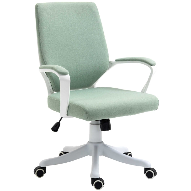 Vinsetto Cadeira de Escritório Ergonómica Giratória e com Altura Ajustável e Suporte Lombar 62x69x92-100 cm Verde