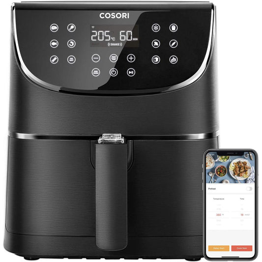 COSORI Fritadeira sem óleo 5,5L com WIFI, preto