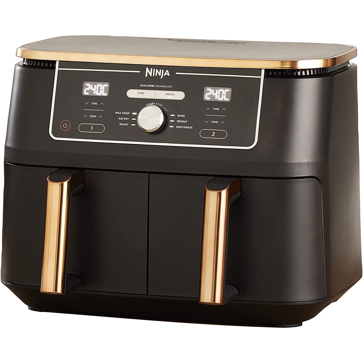 Ninja Foodi MAX Airfryer [AF400EUCP] Edição Exclusiva Cobre, 2 gavetas, 9,5 L