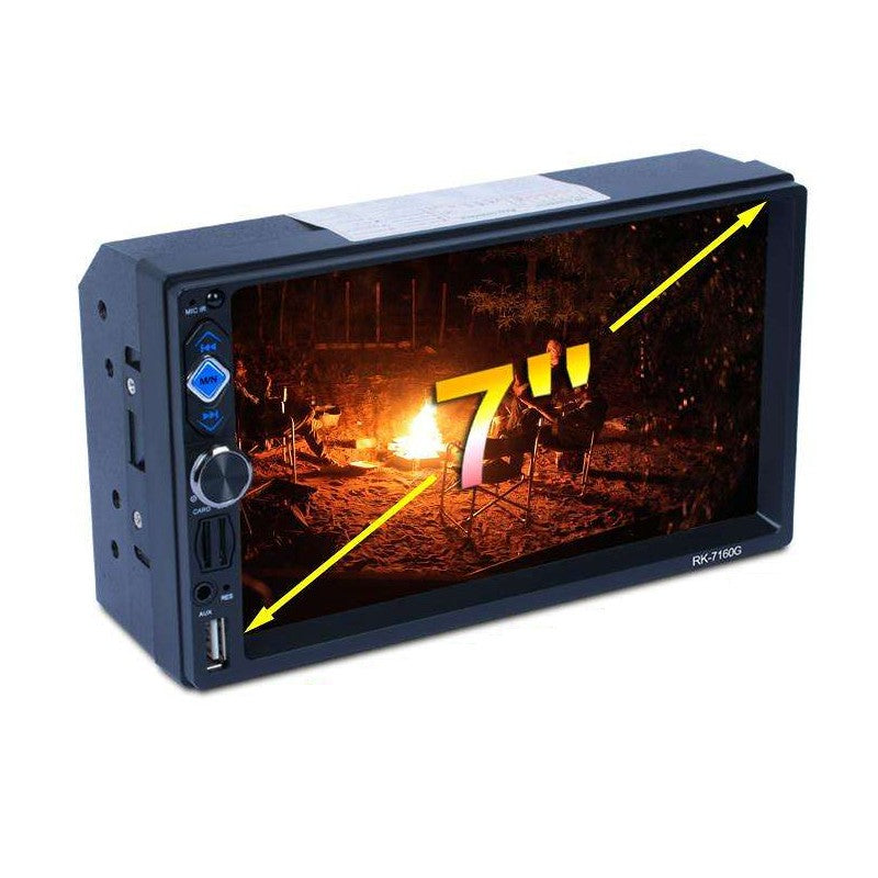 Autorádio 2 DIN RK-7160G Bluetooth/Link de espelho/USB/Micro SD/controle remoto