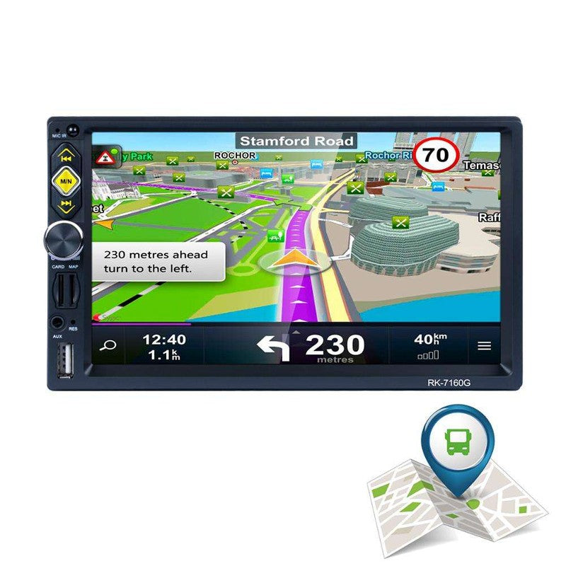 Autorádio 2 DIN RK-7160G Bluetooth/Link de espelho/USB/Micro SD/controle remoto