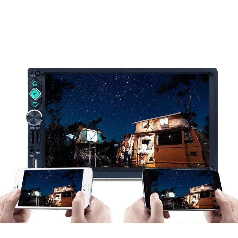 Autorádio 2 DIN RK-7160G Bluetooth/Link de espelho/USB/Micro SD/controle remoto