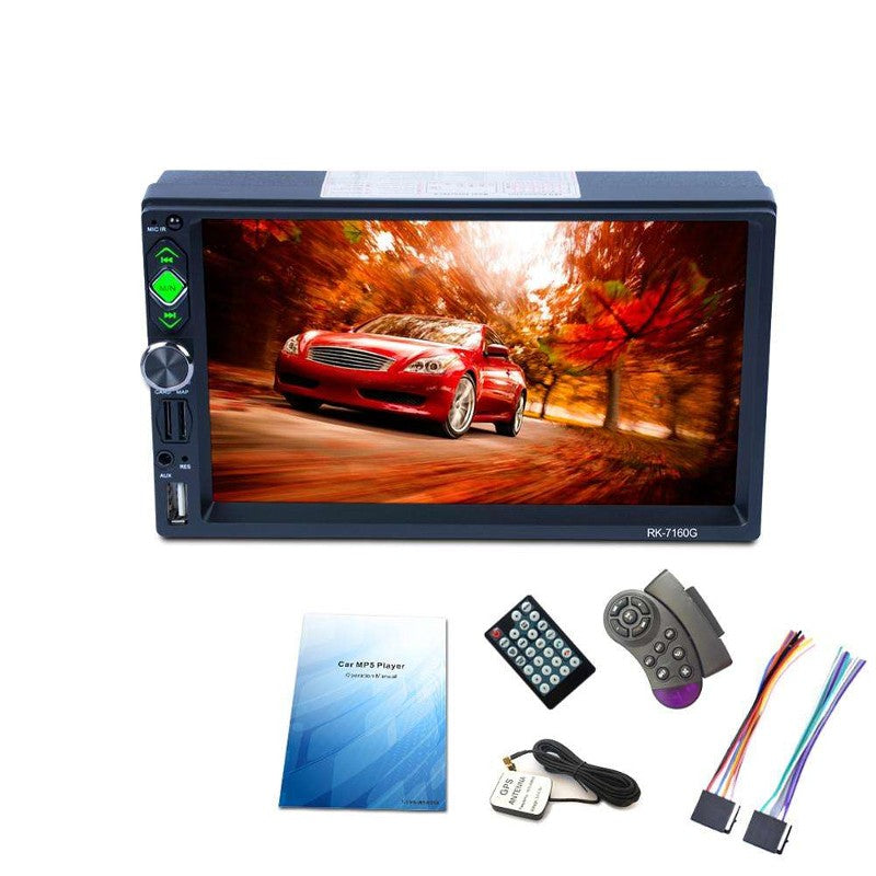 Autorádio 2 DIN RK-7160G Bluetooth/Link de espelho/USB/Micro SD/controle remoto
