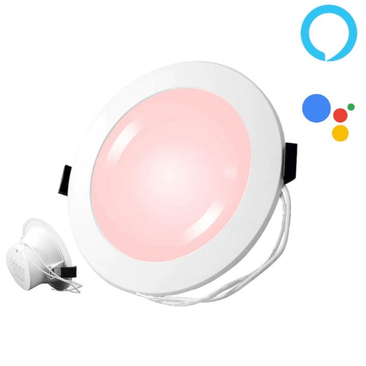 Candeeiro Downlight LED Zemismart Zigbee RGB 10W 3.5"