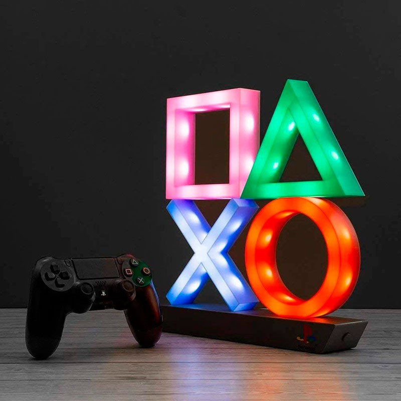 Lâmpada Gaming Playstation Paladone Icons XL Multicolor