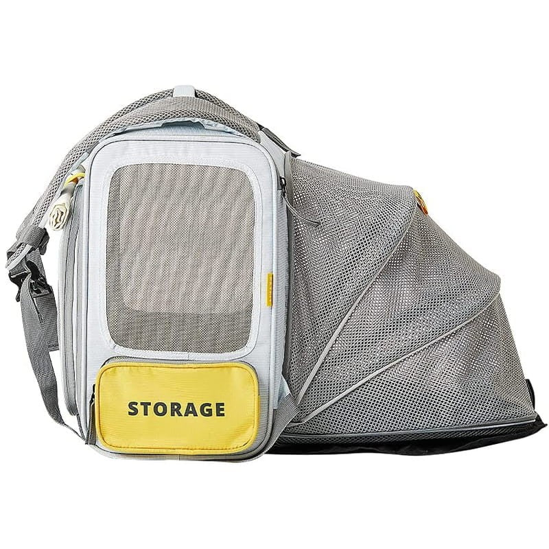 Mochila para transporte de animais de estimação Breezy xZone Pet Carrier Cinza
