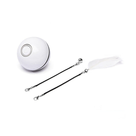 Bola Interativa para Gatos com Luzes LED Branco