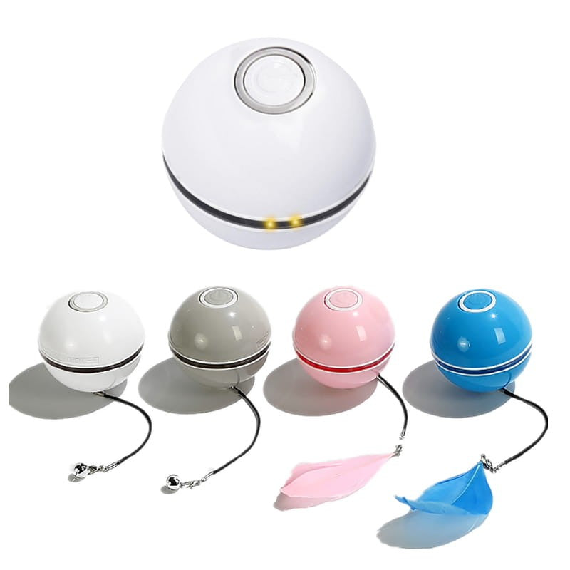 Bola Interativa para Gatos com Luzes LED Branco
