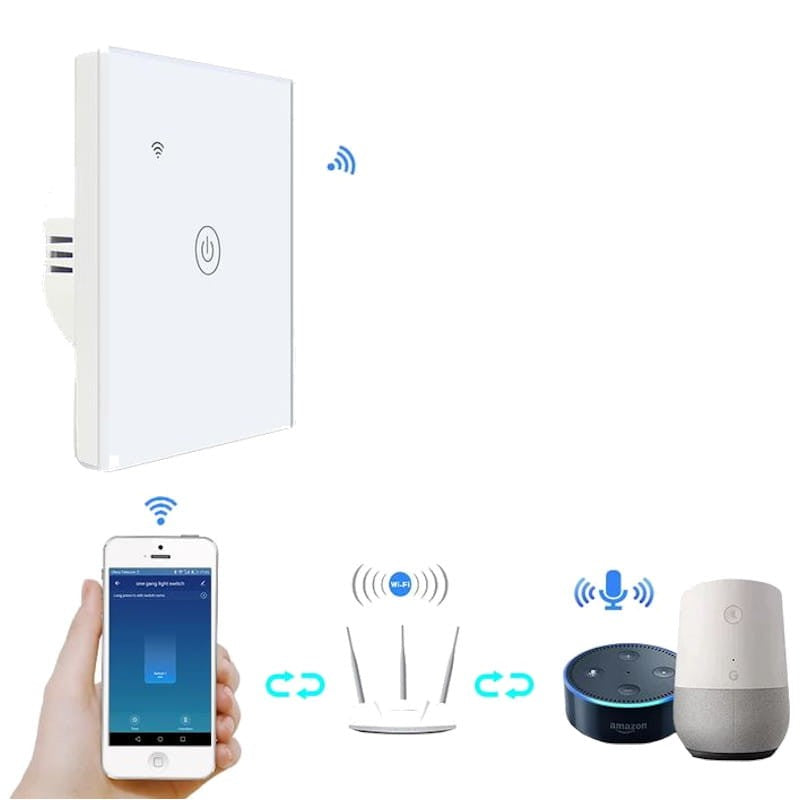 Interruptor Inteligente Zemismart DS101 Individual - Google Home / Amazon Alexa