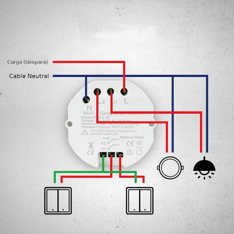 Relé Inteligente Zemismart Duplo - Google Home / Amazon Alexa