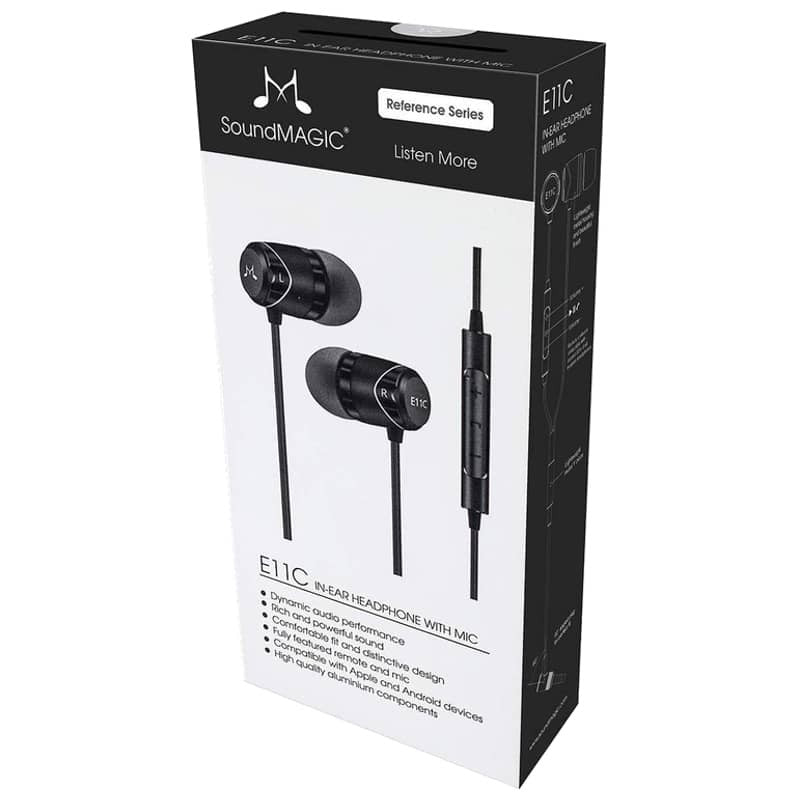 SoundMAGIC E11C Preto- Auriculares In-Ear